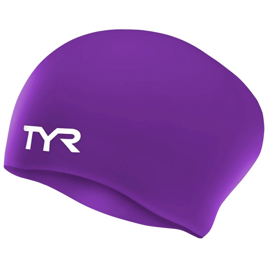 TYR Σκουφάκι κολύμβησης Long Hair Wrinkle-Free Silicone Adult Swim Cap